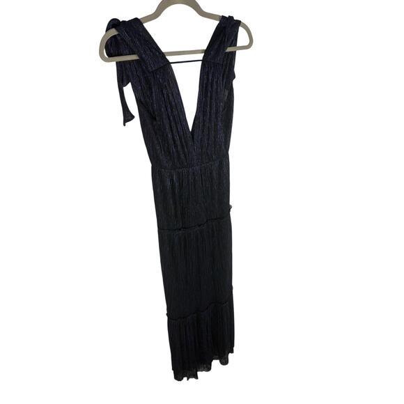 Sabina Musayev Helena Maxi Dress Tiered Formal Gala Prom Party Metallic Hoco XS - Picture 10 of 11
